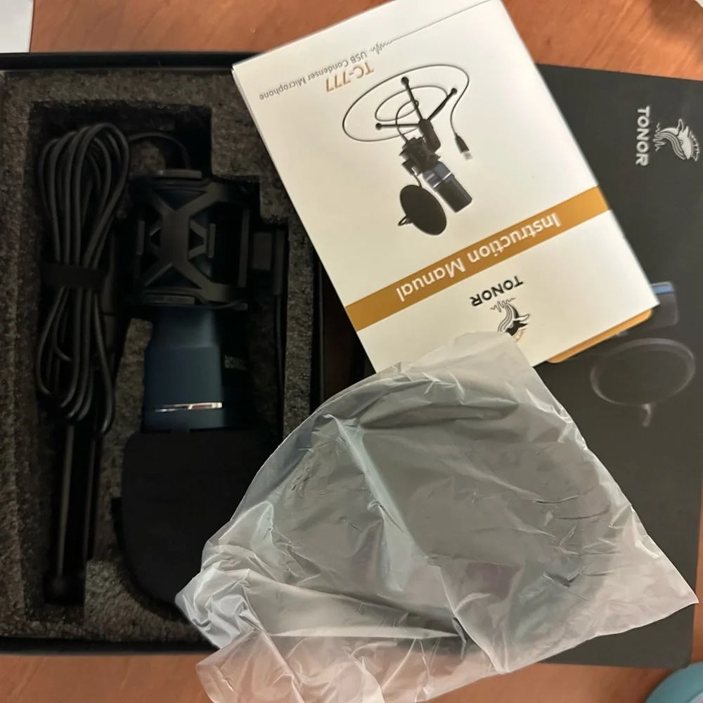 NOR Black USB Condenser Microphone for Desktop Use